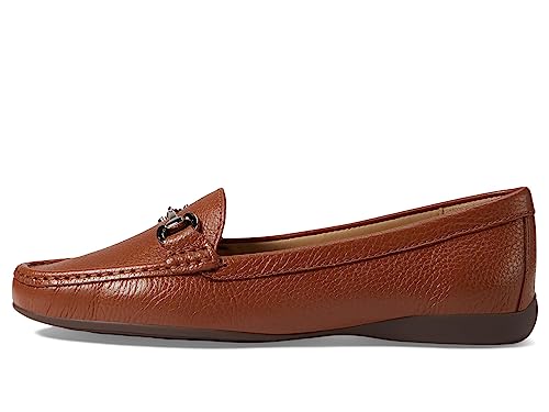 MARC JOSEPH NEW YORK Damen-Mokassins, l ssig, bequem, echtes Leder, leicht, klassisch, modisch, Schnalle, zum Reinschl pfen, flache Schuhe, Cognac Grainy, 39 EU von MARC JOSEPH NEW YORK