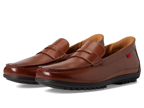 Marc Joseph New York Herren Casual Hands Free Slip on Penny Loafer, Cognac-Napaleder, 42.5 EU von MARC JOSEPH NEW YORK