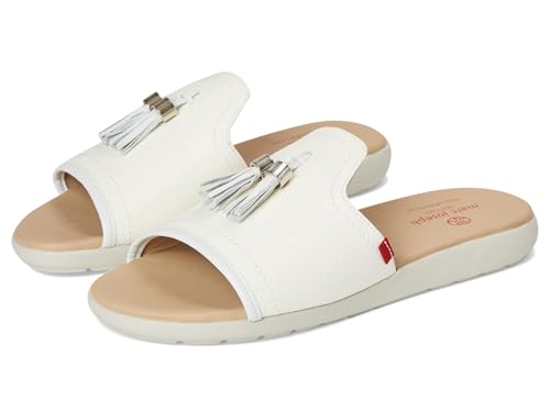 Marc Joseph New York Riverside Flache Sandalen für Damen, Weiß / Schlangenhautmuster, 37 EU von MARC JOSEPH NEW YORK