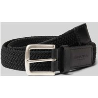 Marc O'Polo Gürtel in Flecht-Optik in Black, Größe 85 von Marc O'Polo