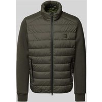 Marc O'Polo Regular Fit Steppjacke mit weichen Scuba-Ärmeln in Oliv, Größe XXL von Marc O'Polo