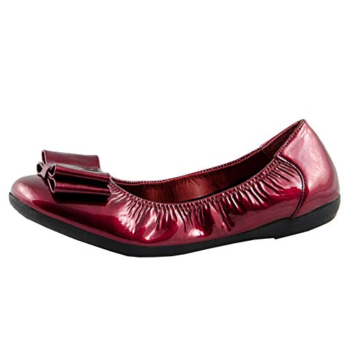 Marc Shoes Janine, Damen Geschlossene Ballerinas, Rot (Cow Patent red 00837), 40 EU (6.5 UK) von Marc Shoes