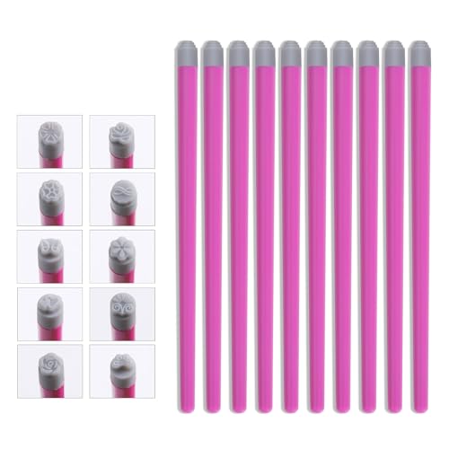 4/6/10/15 Stück Nägel Stempel Stift Nägel Kunst Stempel Stift Set Nägel Kunst Stift Set Einfach zu bedienen Nägel Kunst Punktierwerkzeug für Frauen von MARCBUSE