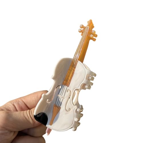 Einzigartige Saxophon-Haarspange aus Acetat mit lustiger Cartoon-Musiknote für Musikfestivals und Partys von MARCBUSE