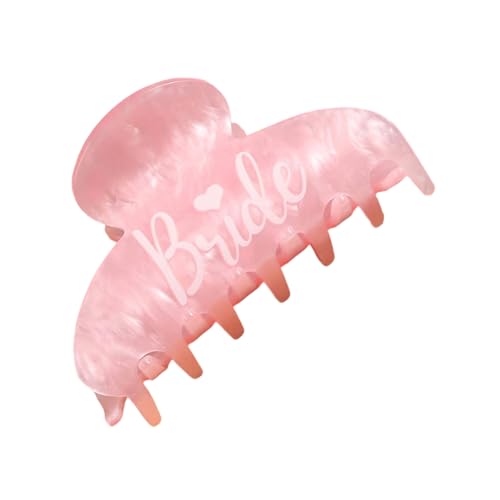Haarklammer für die Braut, mit Schriftzug, Hochzeitszeremonie, Zubehör, Klauenklammer mit starker Feder für besondere Anlässe Haarklammer für die Braut, mit Schriftzug, Hochzeitszeremonie, Zubehör, Klauenklammer mit starker Feder für besondere Anlässe von MARCBUSE
