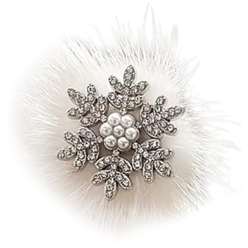 Haarspangen mit Schneeflocken-Motiv, süße Haarspange, Weihnachtsschmuck, Strass, Haarspange, Weihnachten für Frauen von MARCBUSE
