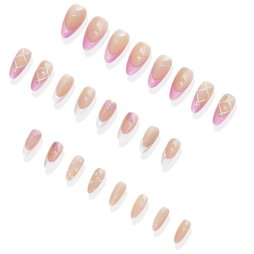 Künstliche Nägel zum Aufkleben auf Schleifen zum Aufkleben, für Damen und Mädchen von MARCBUSE