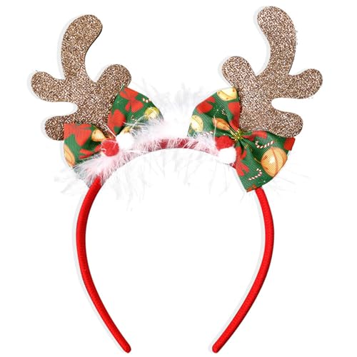 MARCBUSE Durability Rentier Haarreifen Urlaub Elchohren Stirnbänder Kleine lustige Haarreifen Haarbänder für Kinder von MARCBUSE