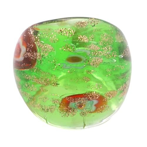 MARCBUSE Modische Glasringe mit ethnischen Mustern und goldenem Sand, Schmuck-Accessoire für Partys und festliche Veranstaltungen, den täglichen Gebrauch, Einheitsgröße, Wie beschrieben, Wie von MARCBUSE