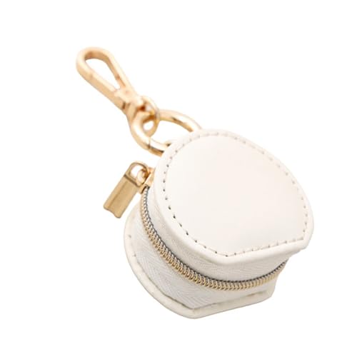 MARCBUSE Schmuck-Schlüsselanhängerhalter mit mehreren Fächern und weichem Futter aus PU-Leder für Eheringe, Halsketten, Reisen, Schmuck-Organizer-Tasche von MARCBUSE