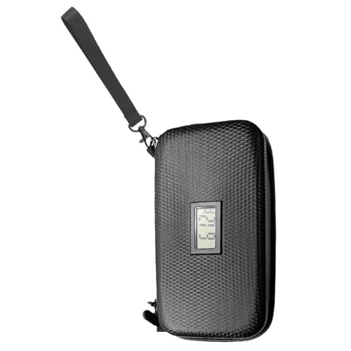 MARCBUSE Wasserdichte Kühltasche für Diabetiker, Kühltasche mit Fach, tragbarer Medikamenten-Organizer, Medizin-Kühltasche für Medikamentenaufbewahrung, Schwarz , Einheitsgröße von MARCBUSE