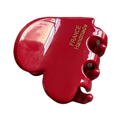 Modische Herz-Haarspangen, einzigartige Perlmutt-Haarspange, Haarspange, stilvolles Herz-Haar-Accessoire, lässiger Gebrauch, Acetat-Haarspange für Damen von MARCBUSE