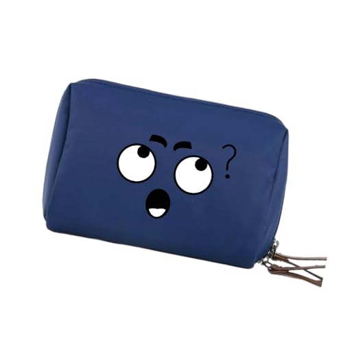 Modische Nylon-Kosmetiktasche, organisiert, praktische Make-up-Tasche, Reisebeutel, Kulturbeutel, Aufbewahrungskoffer für Damen, Mehrzweck-Kulturbeutel aus Nylon, blau, Mass Beauty von MARCBUSE