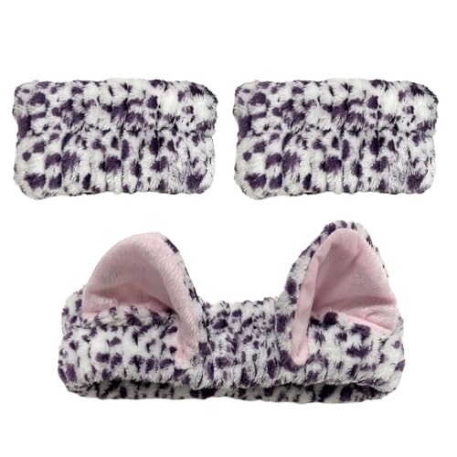 Plüsch-Katzenohr-Stirnbänder für Damen und Mädchen, schönes Haarband, Handgelenk-Waschband zum Waschen des Gesichts, tägliche Hautpflege, Make-up-Zubehör Plüsch-Katzenohr-Stirnbänder für Damen und Mädchen, schönes Haarband, Handgelenk-Waschband zum Waschen des Gesichts, tägliche Hautpflege, Make-up-Zubehör von MARCBUSE