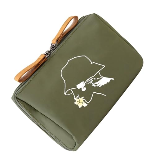 Schöne Kosmetiktasche, bedruckt, Kulturbeutel, tragbar, Make-up, ästhetischer Kosmetik-Organizer, Hautpflege-Organizer für Frauen, Kulturbeutel, bedruckt, Make-up, Waschen, ästhetische Aufbewahrung von MARCBUSE