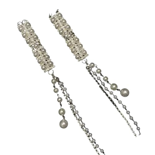 Silberne Haarclip Ethnische Haarnadel Mit Strasssteinen Und Perlen Verzierungen Braut Hochzeitshaarzubehör von MARCBUSE