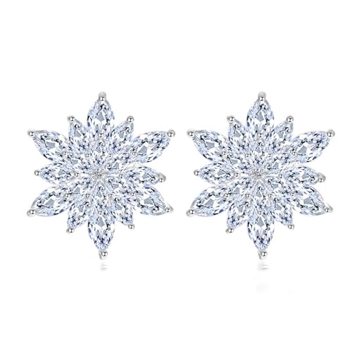 Stilvolle Ohrstecker, zarte Zirkonia-Ohrringe, elegante Büro-Ohrringe, Kupfer-Textur, für alltägliche Eleganz, Einheitsgröße, Wie beschrieben, Wie beschrieben von MARCBUSE