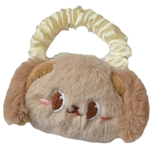 Sweet Puppy Hair Ornament Damen Haargummi Cartoon Haarteile Plüsch Brosche Haarspange für verschiedene Frisuren und Outfits von MARCBUSE