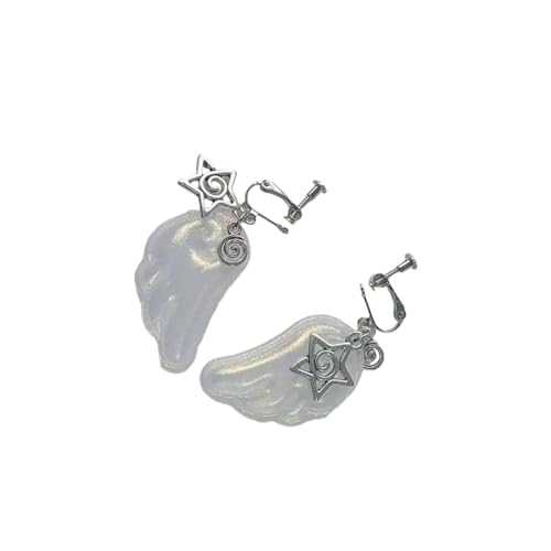 Trendige Engelsflügel-Ohrringe aus Legierung für den täglichen Gebrauch und besondere Anlässe, bequemes Mode-Accessoire, Geschenk für Sie, Schmuck-Accessoires, Einheitsgröße, Wie beschrieben, Wie von MARCBUSE