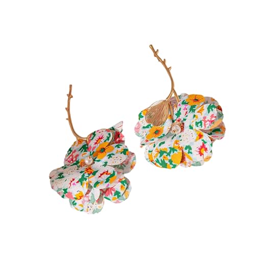 Zarte Blumen-Ohrstecker, zarte Ohrstecker, Statement-Ohrringe, Ohrschmuck, handgefertigt für den täglichen Gebrauch, Blume, Einheitsgröße, Wie beschrieben, Wie beschrieben von MARCBUSE