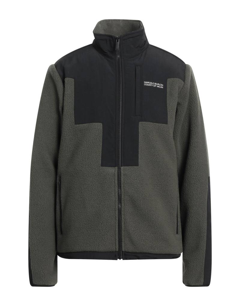 MARCELO BURLON Jacke & Anorak Herren Blei von MARCELO BURLON