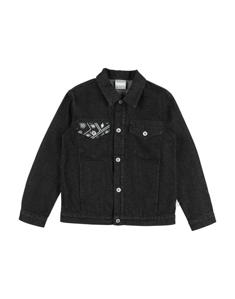 MARCELO BURLON Jeansjacke/-mantel Kinder Schwarz von MARCELO BURLON