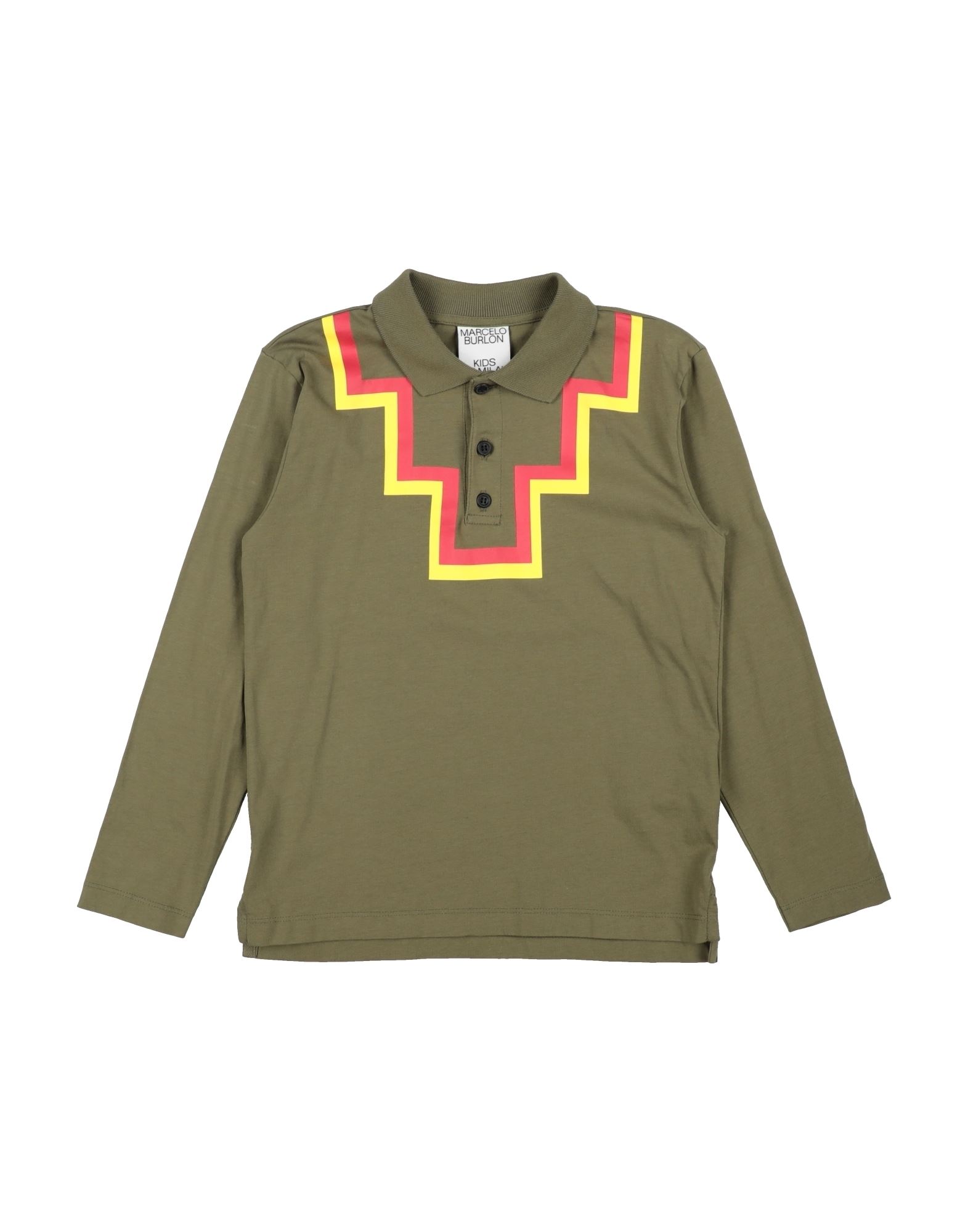 MARCELO BURLON Poloshirt Kinder Militärgrün von MARCELO BURLON