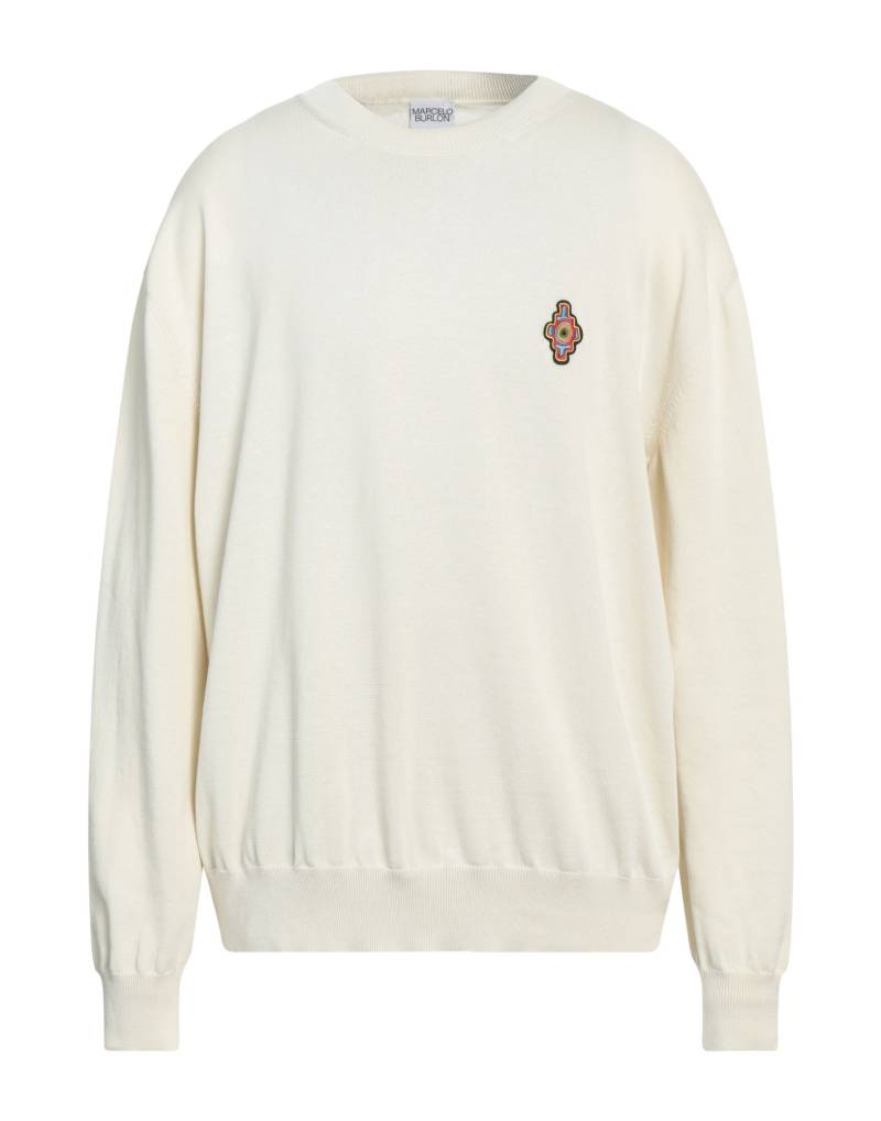 MARCELO BURLON Pullover Herren Elfenbein von MARCELO BURLON