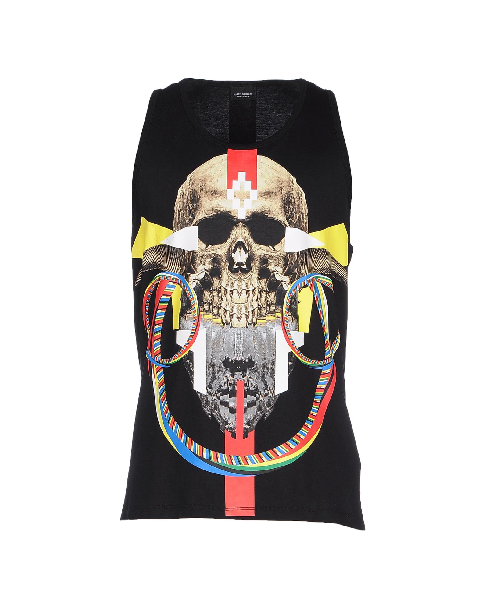 MARCELO BURLON Tank Top Herren Schwarz von MARCELO BURLON