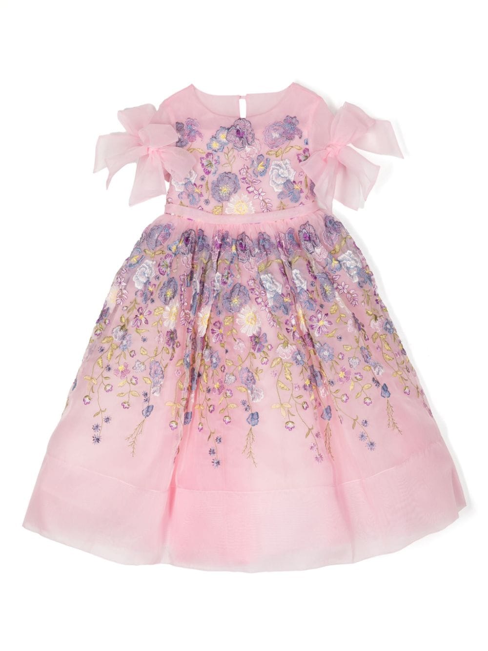 MARCHESA KIDS COUTURE Ausgestelltes Kleid mit Blumenstickerei - Rosa von MARCHESA KIDS COUTURE