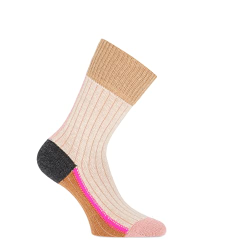 MARCMARCS Damen Socken Isabella Light Beige 39/42 von MARCMARCS