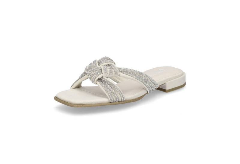 MARCO TOZZI by GMK Marco Tozzi by GMK Damen Pantolette creme glitzer Pantolette von MARCO TOZZI by GMK
