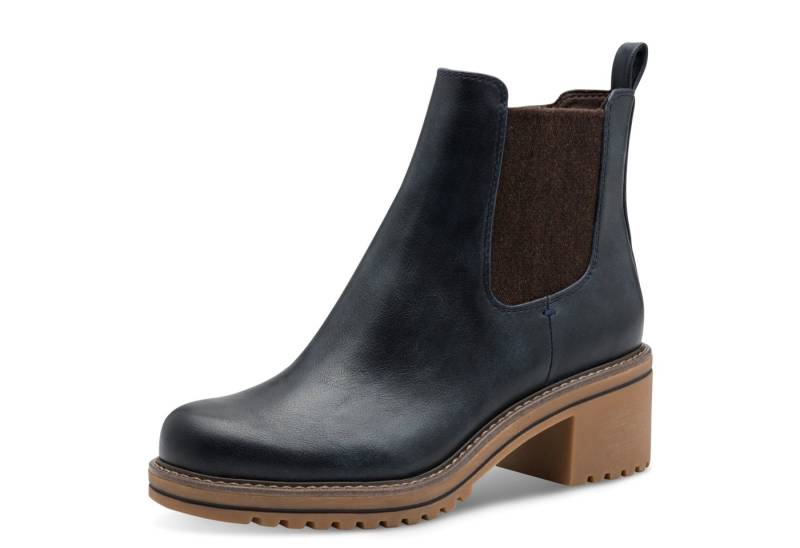 MARCO TOZZI Chelseaboots, Blockabsatz, Stiefelette, Businessschuh in veganer Verarbeitung MARCO TOZZI Chelseaboots, Blockabsatz, Stiefelette, Businessschuh in veganer Verarbeitung von MARCO TOZZI