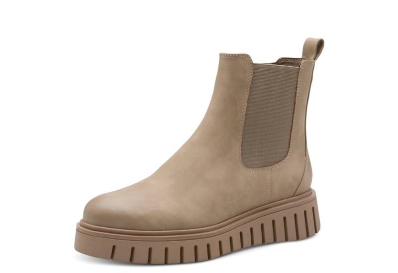 MARCO TOZZI Chelseaboots, Keilsabsatz, Plateau, Stiefelette mit Feel Me-Ausstattung, G-Weite von MARCO TOZZI