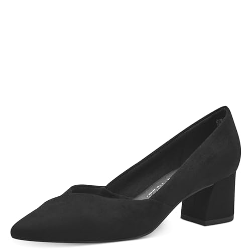 MARCO TOZZI Damen Pumps mit Blockabsatz Vegan, Schwarz (Schwarz), 37 EU von MARCO TOZZI