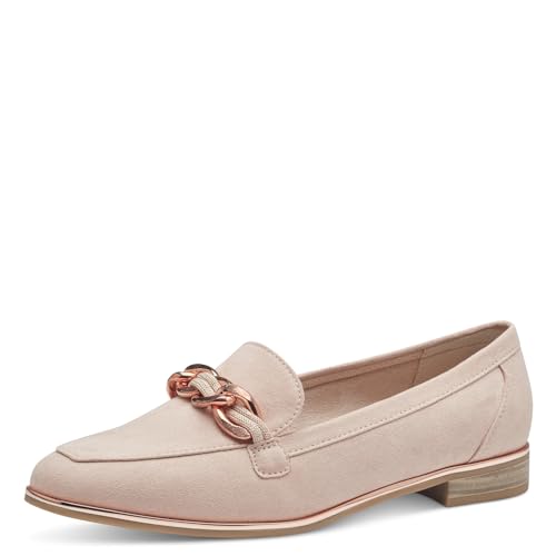 MARCO TOZZI Damen Slipper Elegant Vegan, Beige (Powder), 38 EU von MARCO TOZZI