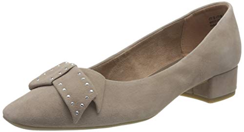 Marco Tozzi Damen 2-2-22203-26 Veloursleder Pumps, Nude, 37 EU von MARCO TOZZI