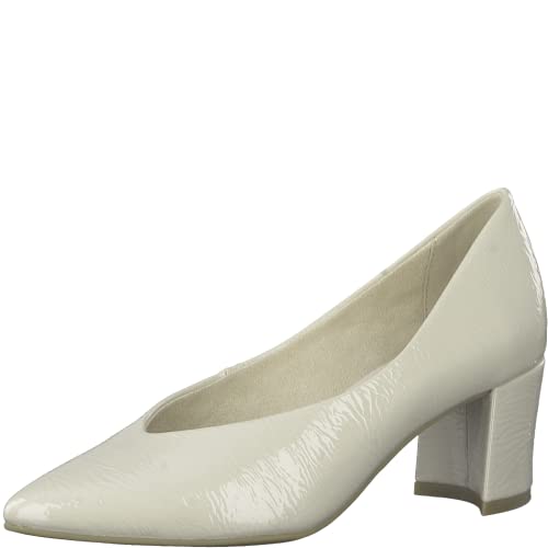 Marco Tozzi Damen 2-2-22419-29 Pumps, Cream PATENT, 40 EU von MARCO TOZZI