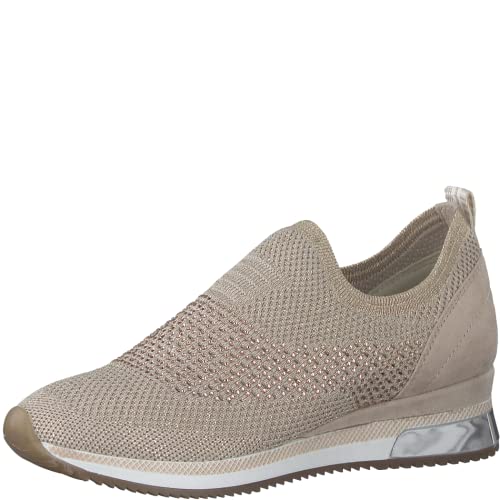 MARCO TOZZI Damen Sneaker, flacher Absatz, Wechselfußbett, weiches FEEL ME Fußbett, ideal für Business und Freizeit von MARCO TOZZI