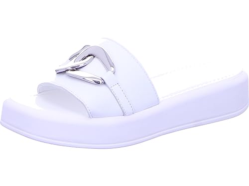 MARCO TOZZI Damen Pantolette, Keilabsatz, aus hochwertigem Leder, ideal für Business und Freizeit MARCO TOZZI Damen Pantolette, Keilabsatz, aus hochwertigem Leder, ideal für Business und Freizeit von MARCO TOZZI