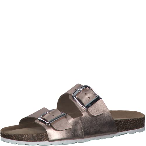 MARCO TOZZI Damen 2-2-27405-28 Slipper, Rose METALLIC, 41 EU(Herstellergröße: 10 US) von MARCO TOZZI