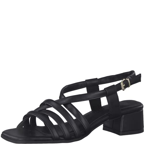 MARCO TOZZI Damen Sandale mit Absatz, Blockabsatz, weiches FEEL ME Fußbett, ideal für Business und Freizeit von MARCO TOZZI