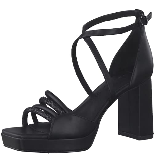 MARCO TOZZI Damen Sandale mit Absatz, Blockabsatz, weiches FEEL ME Fußbett, ideal für Business und Freizeit von MARCO TOZZI