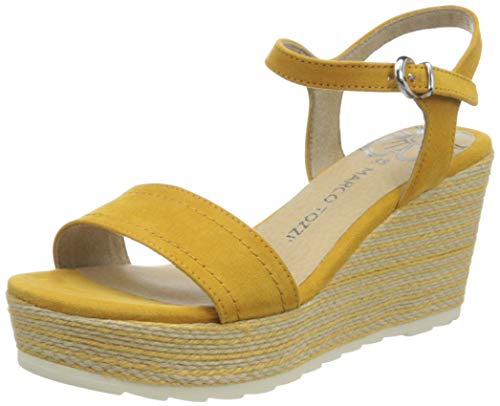 Marco Tozzi Damen 2-2-28370-34 Riemchensandalen, Gelb (Saffron Comb 656) von MARCO TOZZI