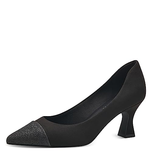 MARCO TOZZI Damen Pumps Spitz mit Glitzer, Schwarz (Black Comb), 40 von MARCO TOZZI