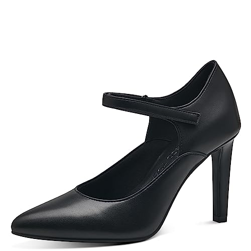 MARCO TOZZI Damen Pumps Spitz mit Riemen, Schwarz (Black), 37 von MARCO TOZZI