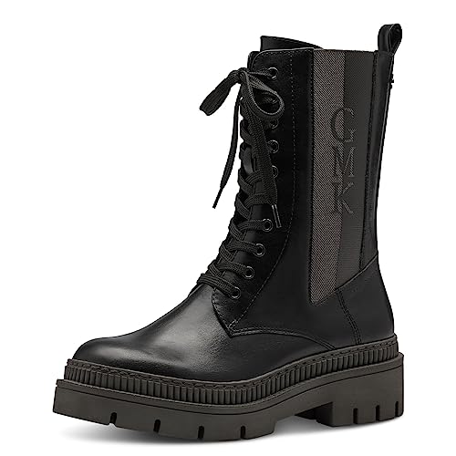 MARCO TOZZI by Guido Maria Kretschmer Damen Stiefeletten zum Schnüren mit Plateau mit Reißverschluss, Schwarz (Black/Dk.Grey), 36 EU MARCO TOZZI by Guido Maria Kretschmer Damen Stiefeletten zum Schnüren mit Plateau mit Reißverschluss, Schwarz (Black/Dk.Grey), 36 EU von MARCO TOZZI