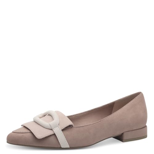 MARCO TOZZI Damen Ballerinas Spitz Kleiner Absatz, Rosa (Nude Comb), 40 EU von MARCO TOZZI