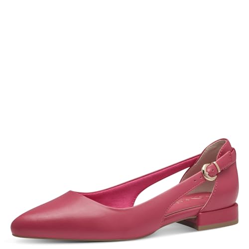 MARCO TOZZI Damen Ballerinas Spitz Vegan, Rosa (Pink), 37 EU von MARCO TOZZI