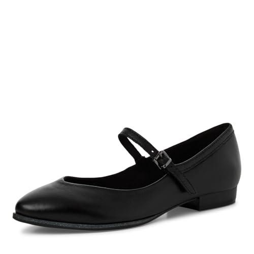 MARCO TOZZI Damen Ballerinas aus Leder Spitz, Schwarz (Black), 37 EU von MARCO TOZZI